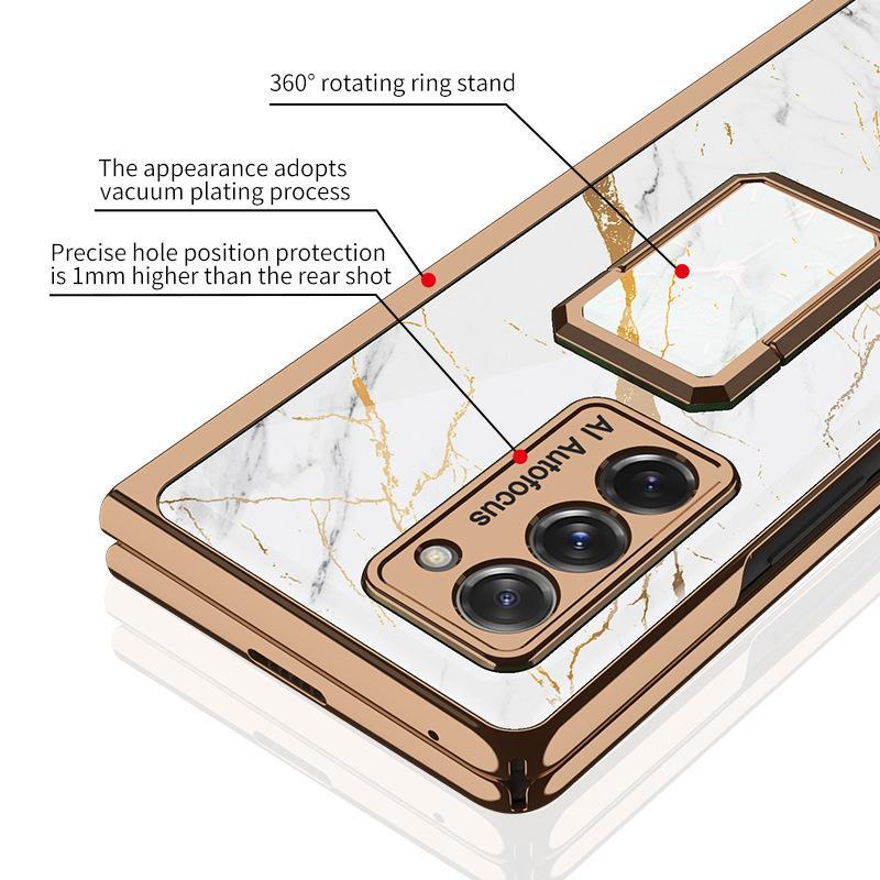 Pliage vertical horloge boîtier téléphonique entièrement inclusive personnalité Homme