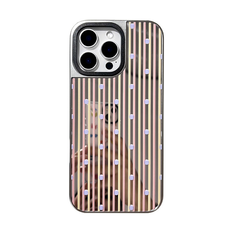Contraste couleur bande de placage bord argent 15promax boîtier de téléphone