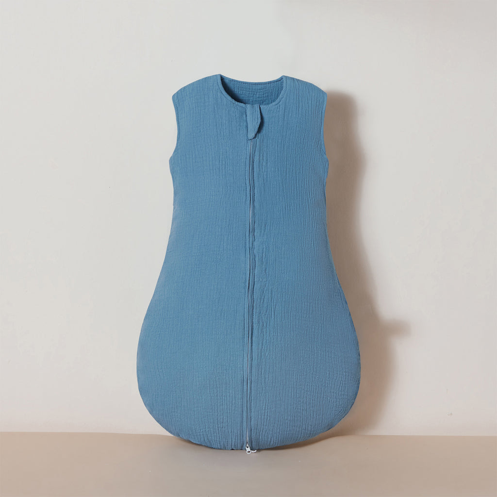 Double couche Gauze sac de couchage Baby sans manches Gauze Anti-kicking Couverture