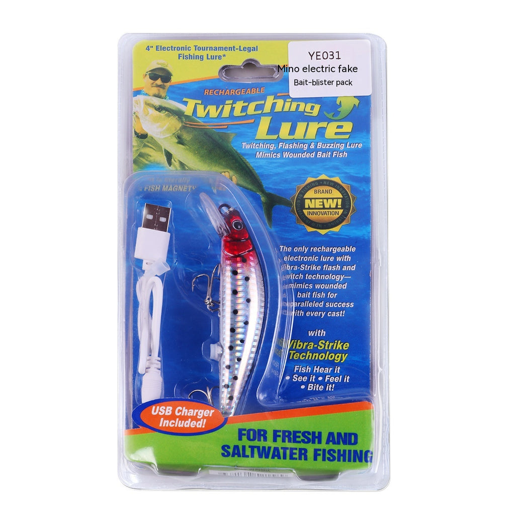 Flottant Mino lampe électrique USB Bait Simulation lumineuse Bait électrique