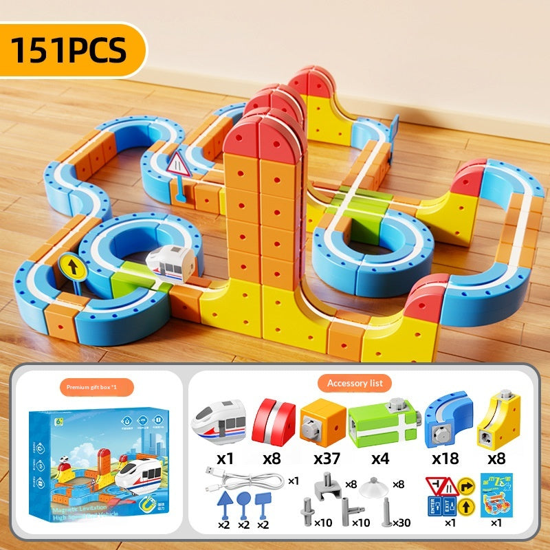 Multifonctionnel Magnetic Track Car Enfants Jouet éducatif