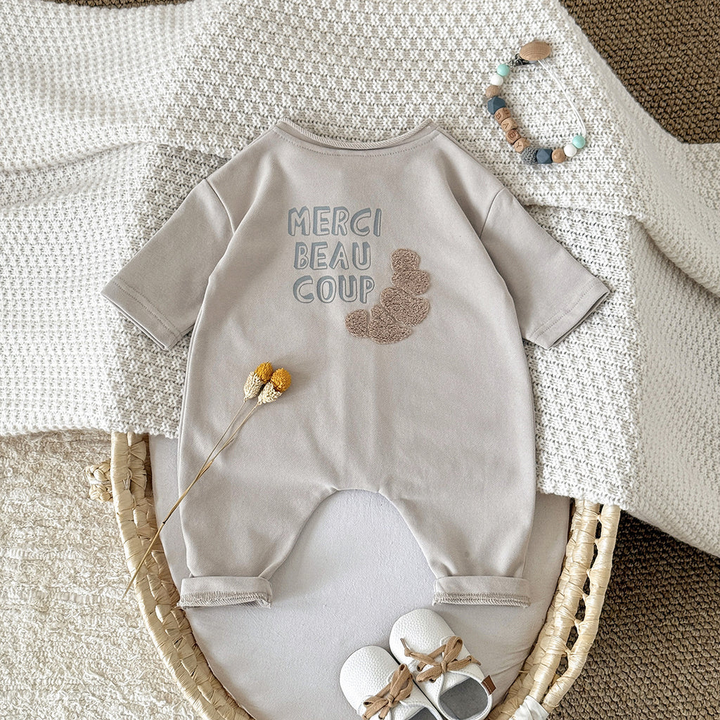 Onesie en coton tricotée mignon pour les nourrissons et les tout-petits