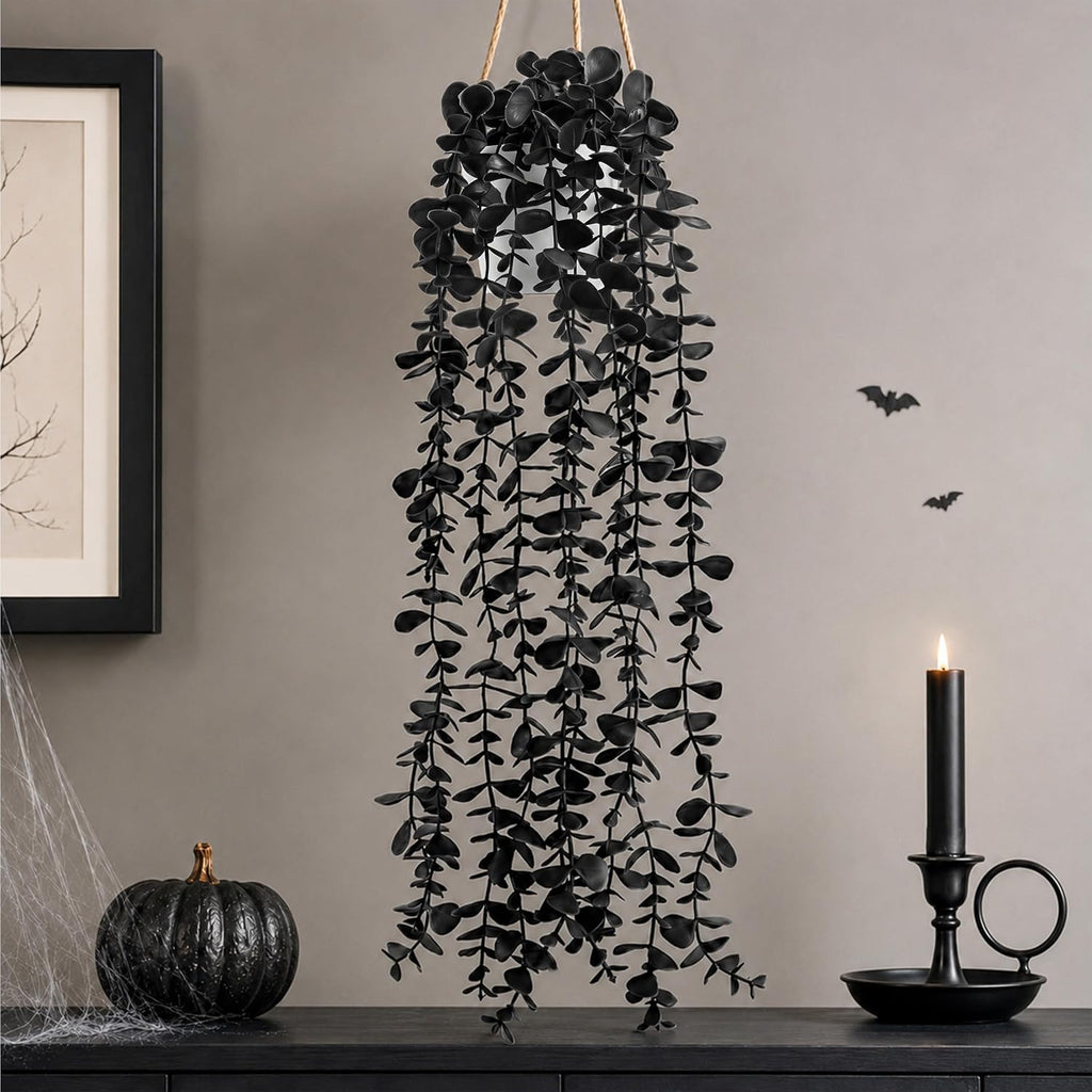 Faux Eucalyptus plante suspendue pour décorations de fête d'Halloween