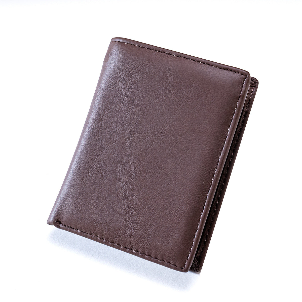 Portefeuille en cuir véritable homme Cowhide RFID Blocage