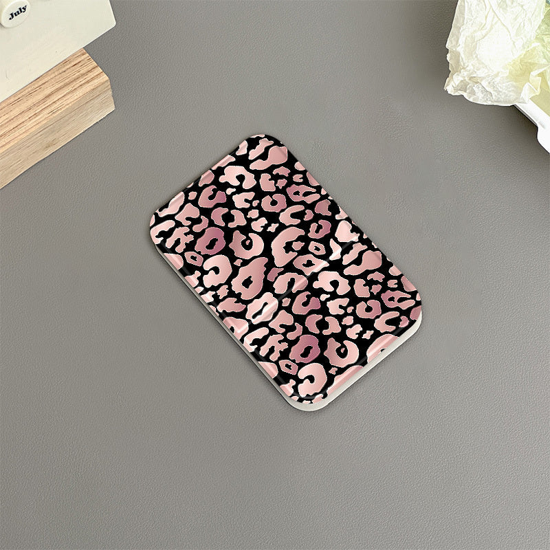 Miroir compact pliant imprimé Leopard