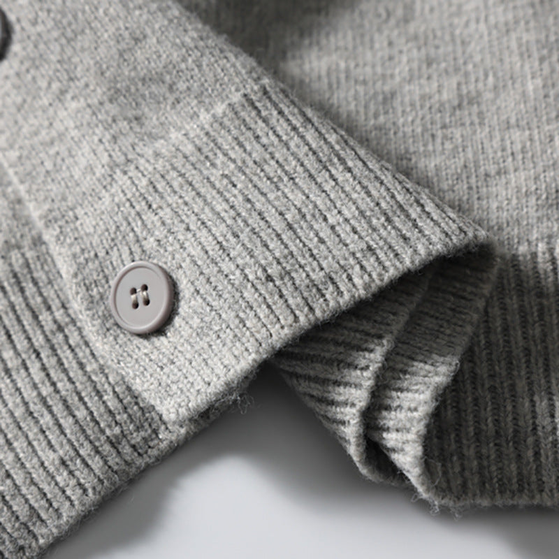 Chandail de cardigan Hommes Manteau à mailles décontractées