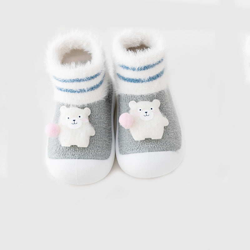 Chaussures pour tout-petit Chaussettes de chambre épaississant Soft Sole