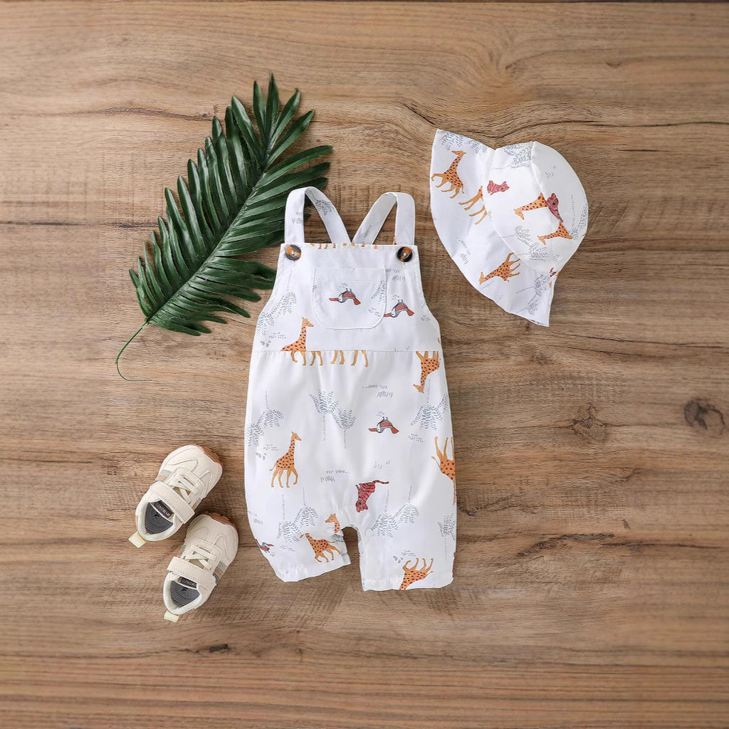 Bébé Romper avec Triangle Climbing Design Sleeveless Vest style Bodysuit