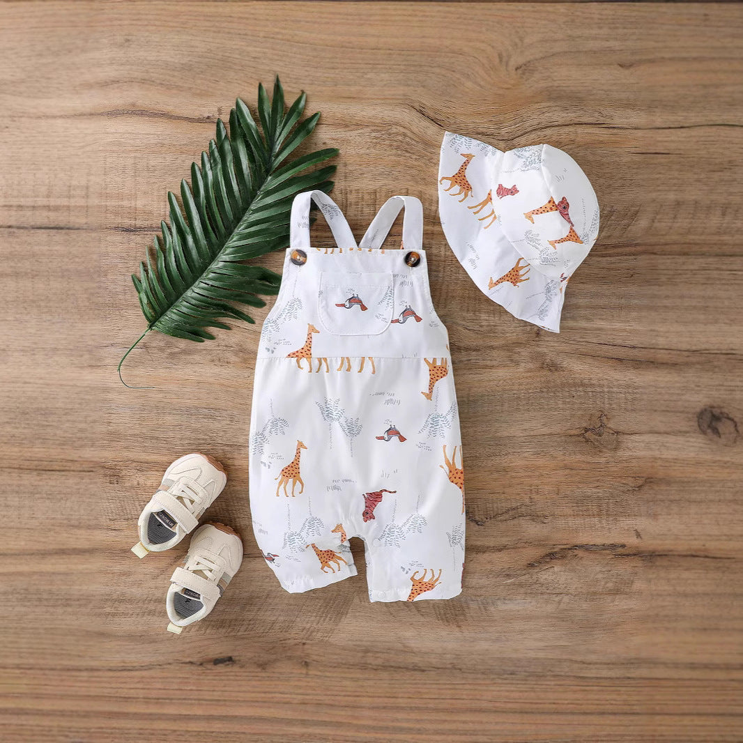 Bébé Romper avec Triangle Climbing Design Sleeveless Vest style Bodysuit