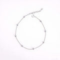 S925 Argent Sterling 14K Or plaqué Minimalist Anklet Pour les femmes