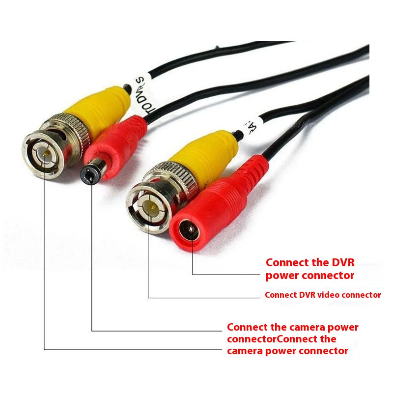 Integrated BNC DC DVR Cable