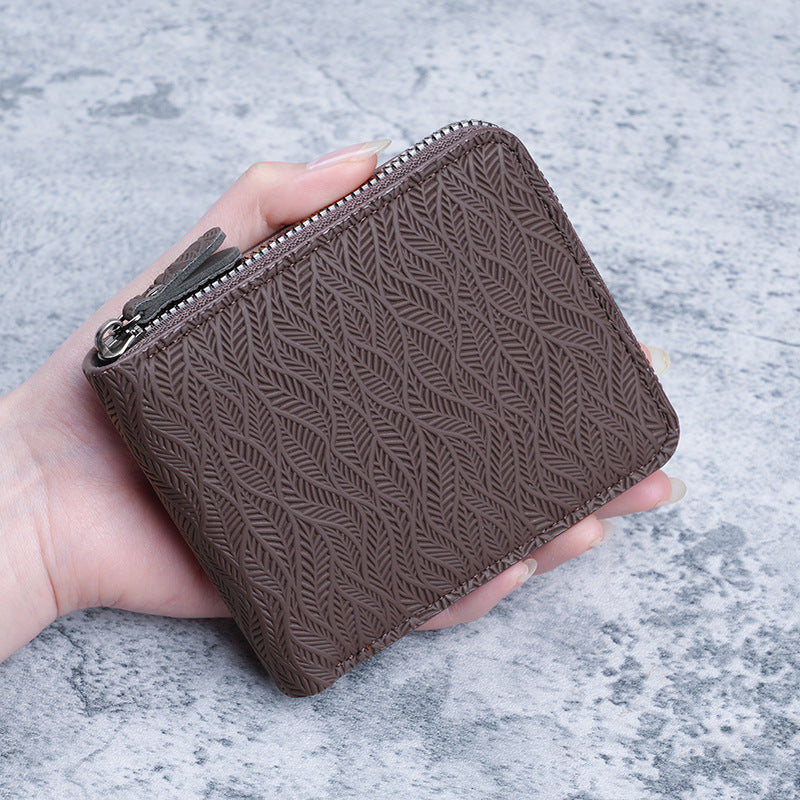 Porte-monnaie en cuir multi-cartes en cuir PU court pour hommes