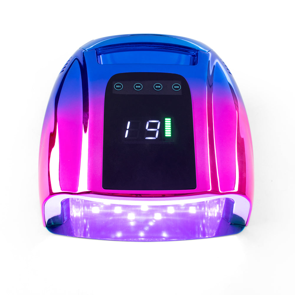 Nail Machine de traitement de lumière 96W haute puissance rapide à sec Smart sans fil UV