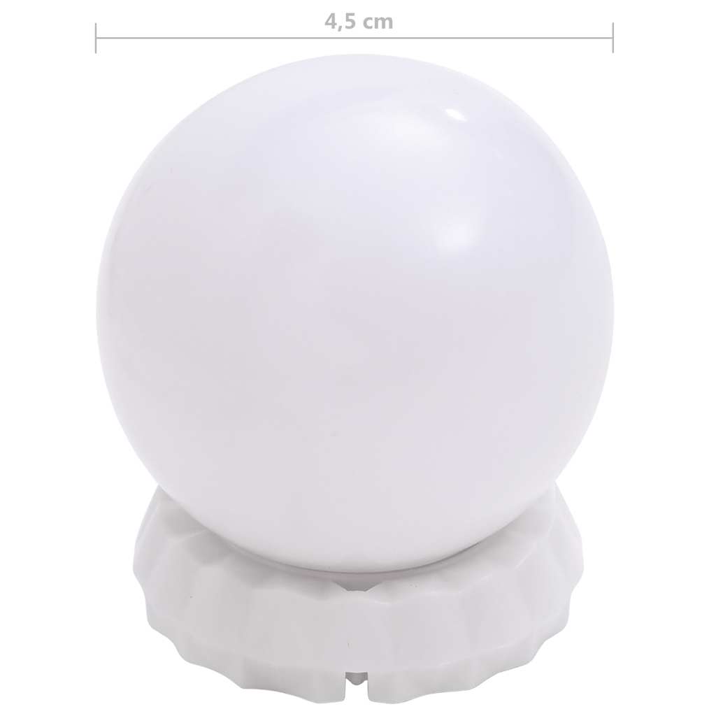 Miroir lumineux avec 8 ampoules LED