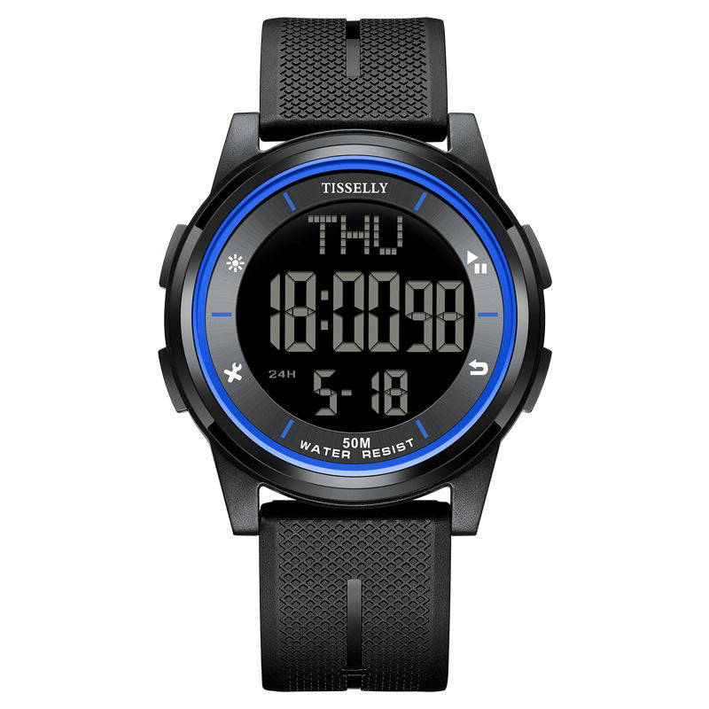 Simple Luminous Waterproof Montre électronique multifonctionnelle