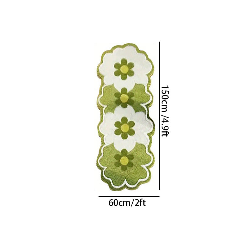 Irrégularité Floral Faux Cashmere Rug pour la chambre
