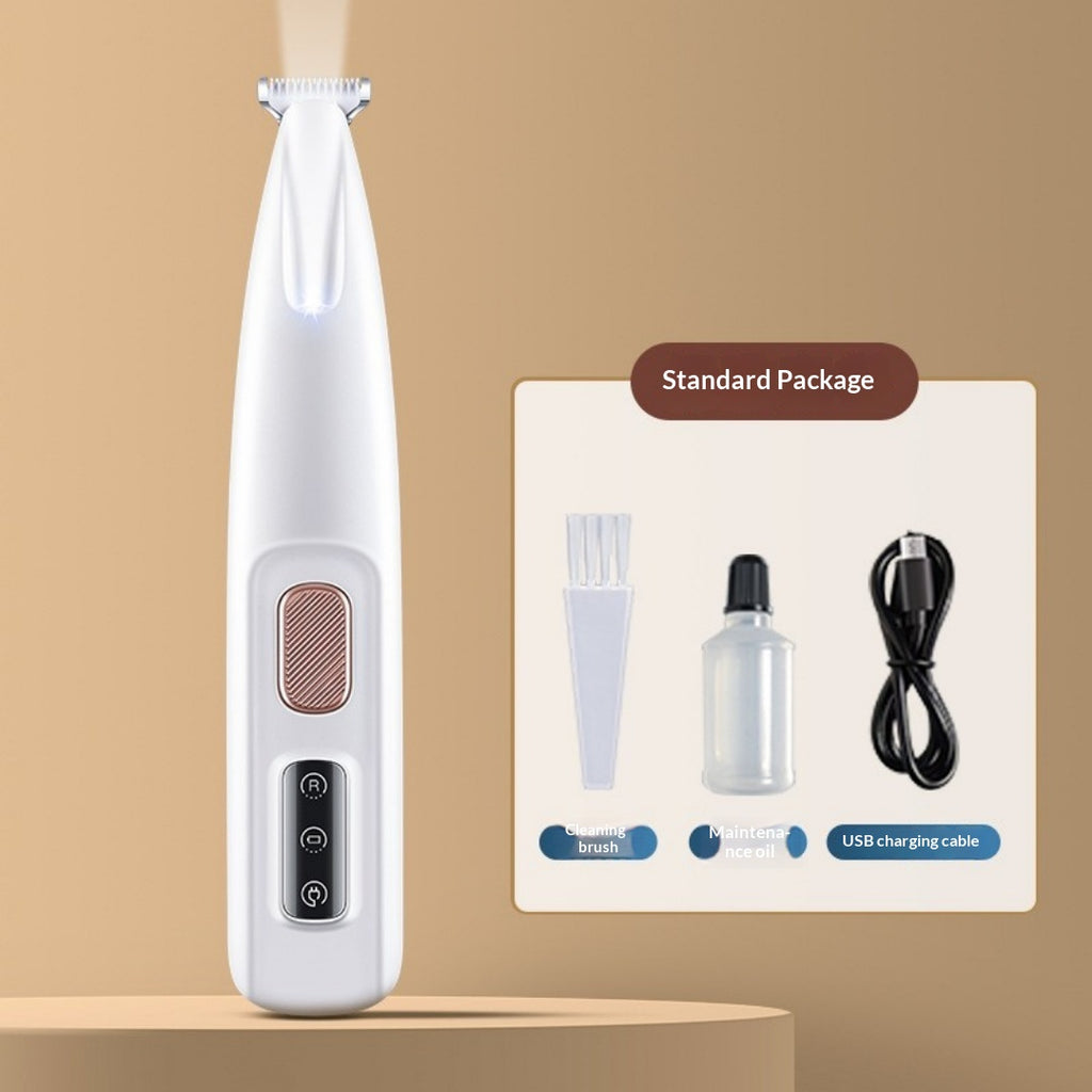 Clipper animal lavable avec lumière LED pour chats et chiens