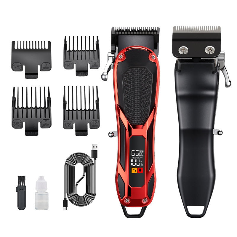 Clipper professionnel haute puissance à faible bruit pour animaux avec affichage de batterie