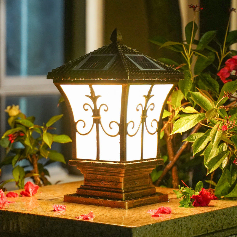 Phares de la colonne solaire Projecteurs muraux de jardin