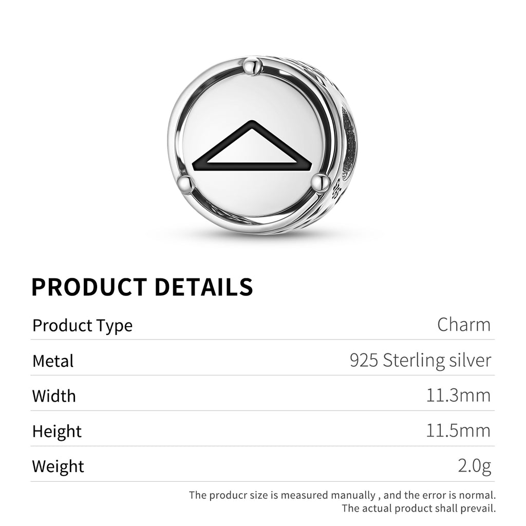 925 Argent Sterling Astrology Trines Charms Pour Bracelets & Colliers Pendentifs Perles Jewel