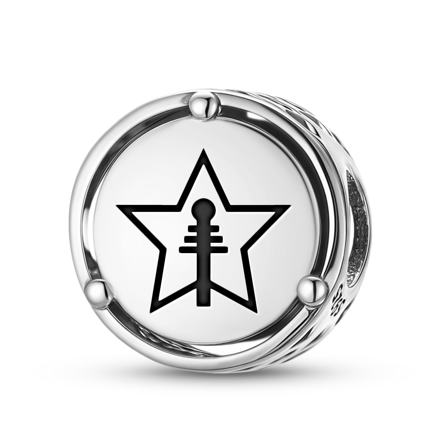 925 Tarot Argent Sterling Les Charms Hierophant Pour Bracelets et Colliers Pendentifs Perles J