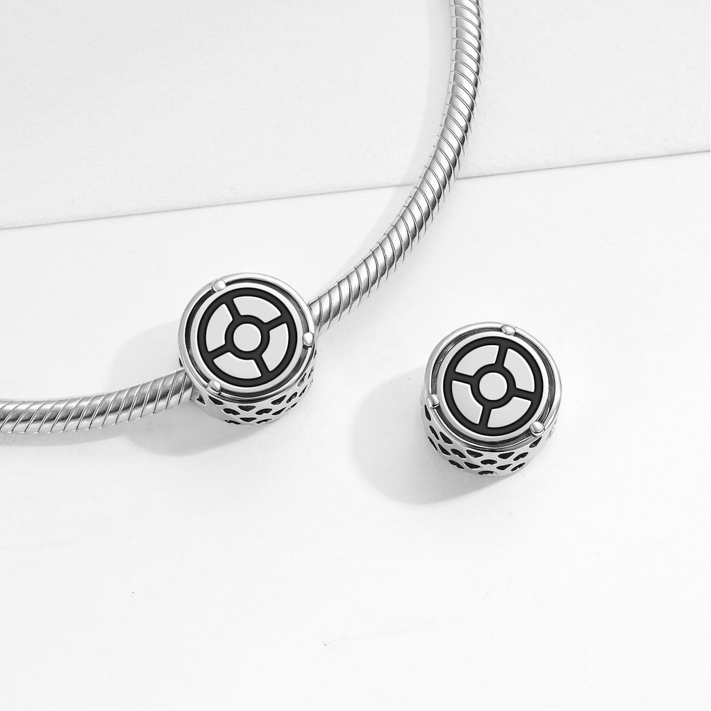 925 Sterling Silver Celtic Roue de Taranis Charms Pour Bracelets et Colliers Pendentifs Perle