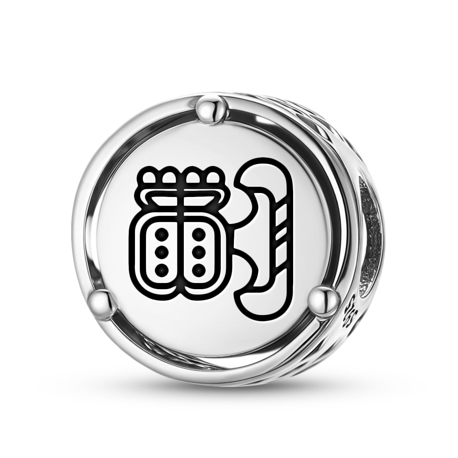 925 Argent Sterling Maya Cold House Charms Pour Bracelets et Colliers Pendentifs Perles Jewel