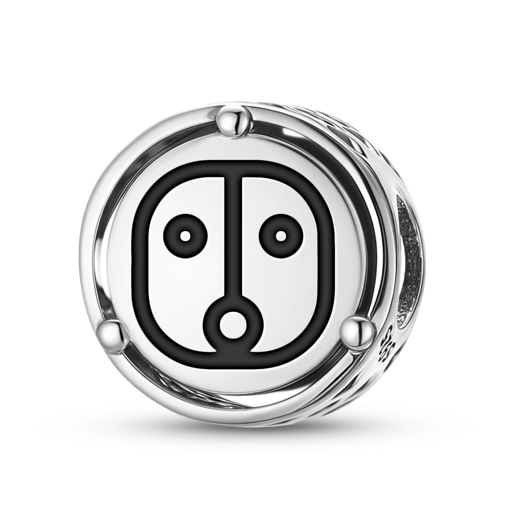 925 Argent Sterling Maya Ahau Charms Pour Bracelets et Colliers Pendentifs Perles Bijoux Fit