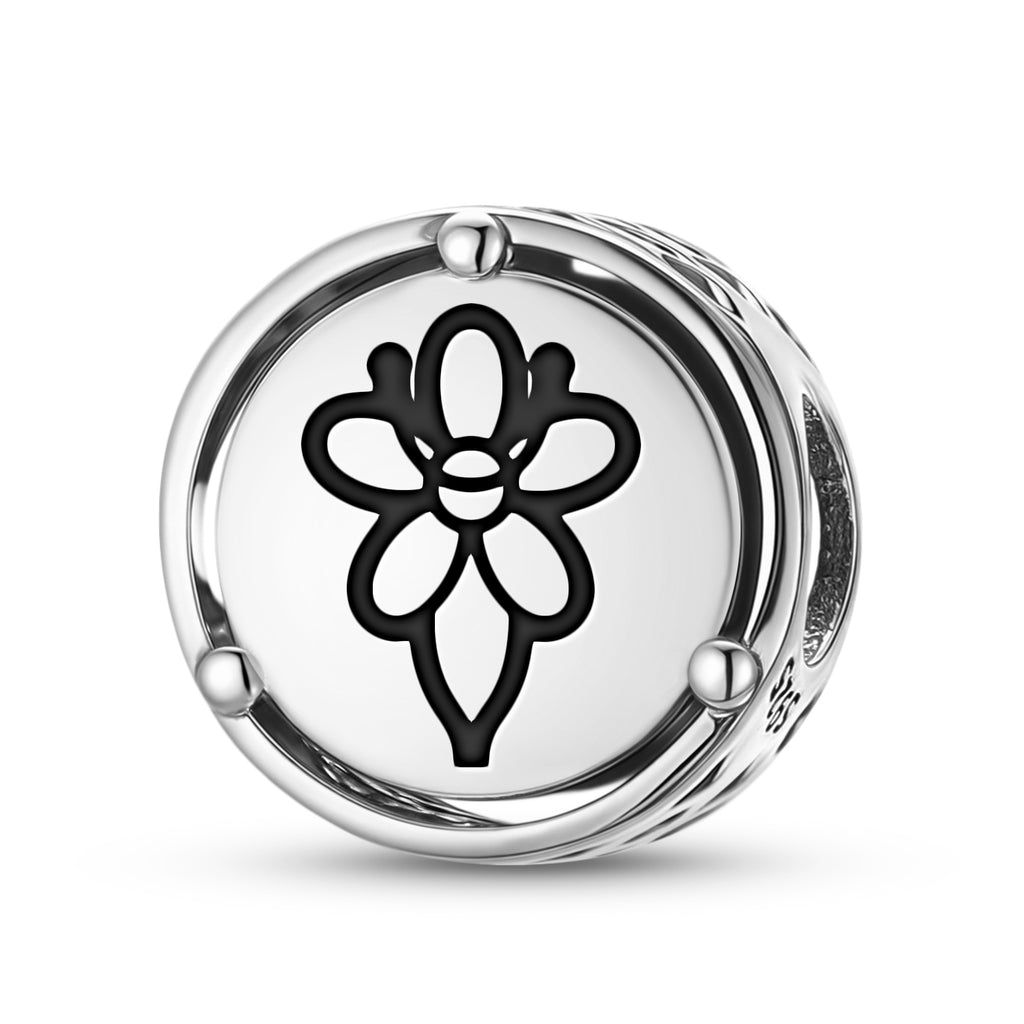 925 Argent Sterling Fleurs Charms Valériens Pour Bracelets et Colliers Pendentifs Perles Jewel