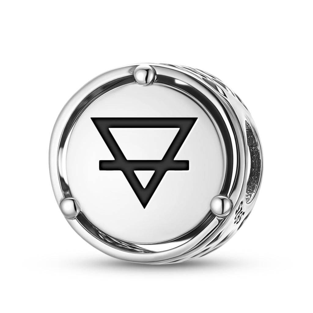 925 Argent Sterling Alchemy Terre Charms Pour Bracelets et Colliers Pendentifs Perles Bijoux