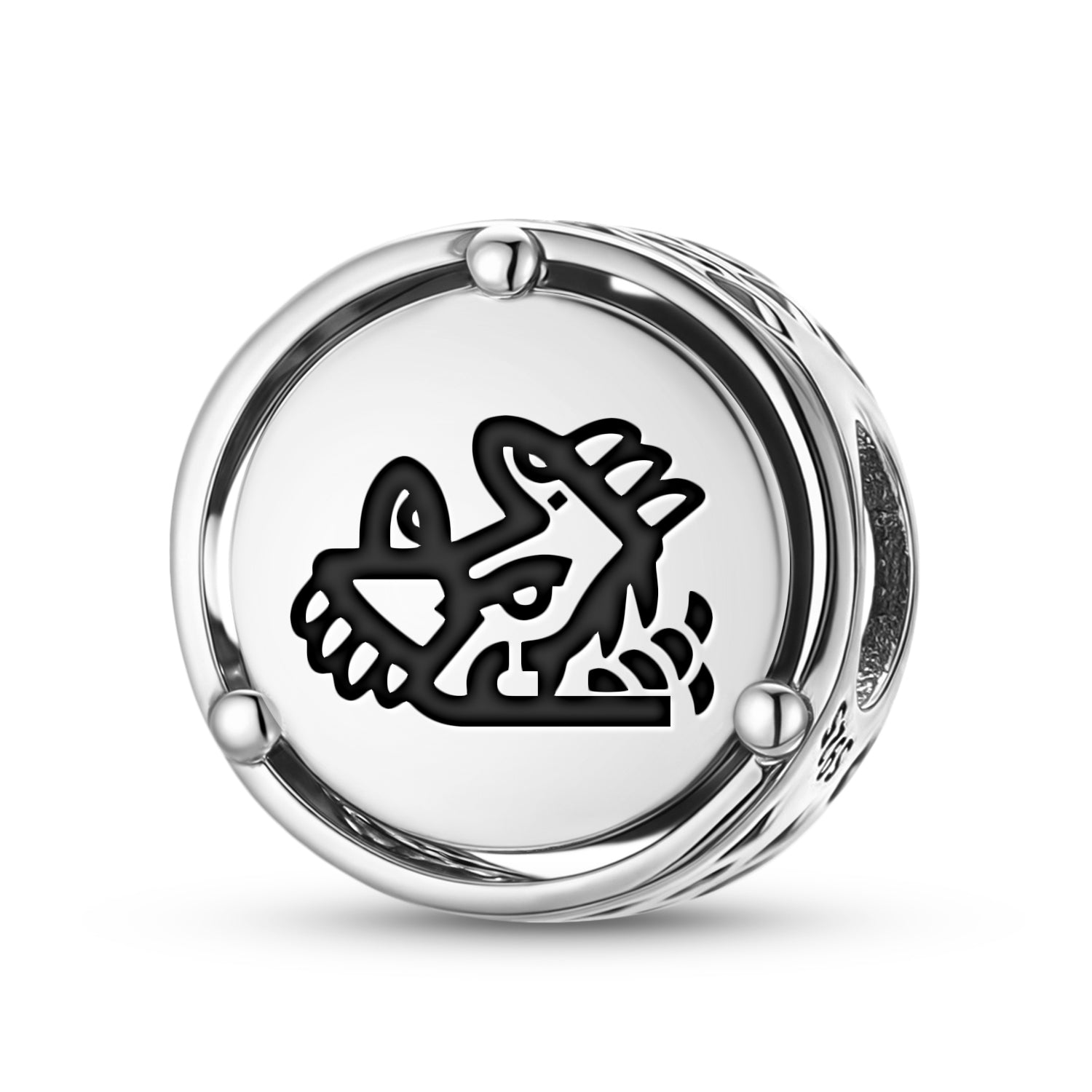 925 Argent Sterling Aztec Cipactli Charms Pour Bracelets et Colliers Pendentifs Perles Bijoux