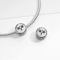925 Argent Sterling Budddhist Eyes Charms pour bracelets et colliers Pendentifs perles J