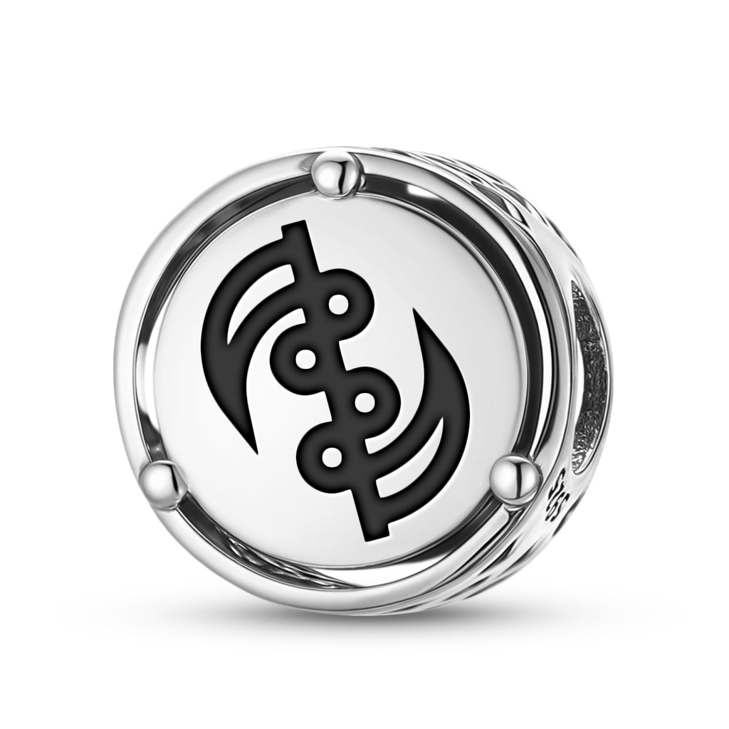 925 Argent Sterling Adinkra Gye Nyame Charms pour bracelets et colliers Pendentifs perles bijoux