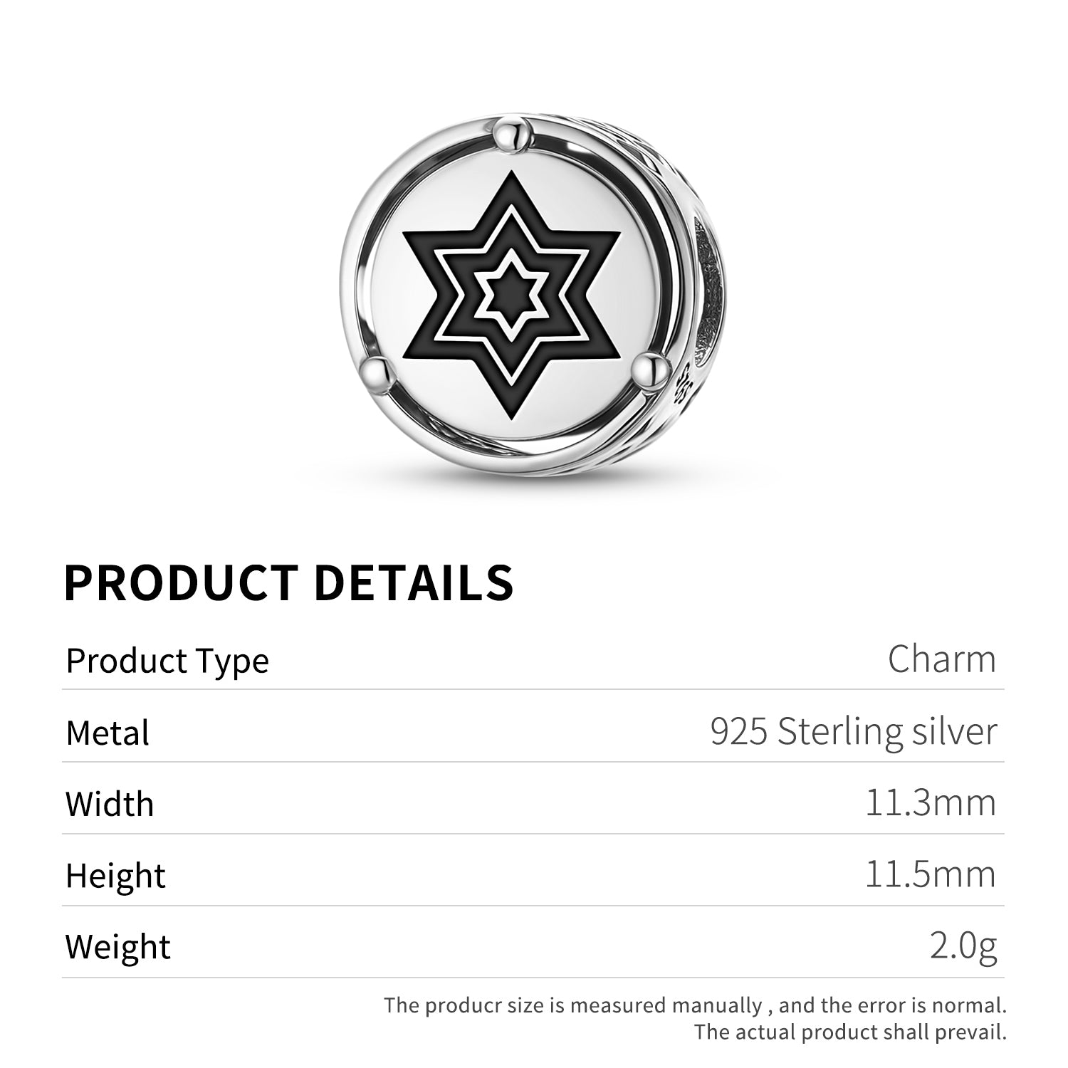 925 Argent Sterling Adinkra Menso Wo Kenten Charms Pour Bracelets et Colliers Pendentifs Perles