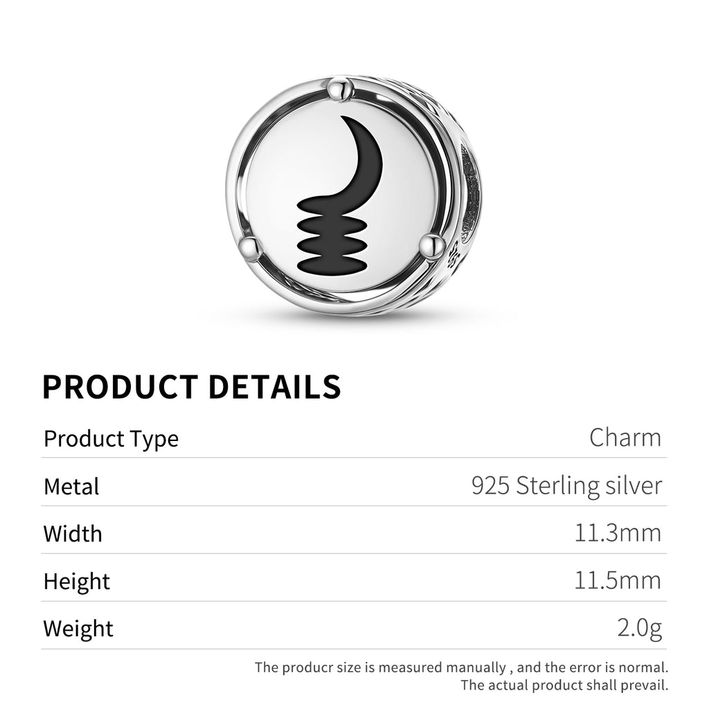925 Argent Sterling Adinkra Akoben Charms pour bracelets et colliers Pendentifs perles bijoux