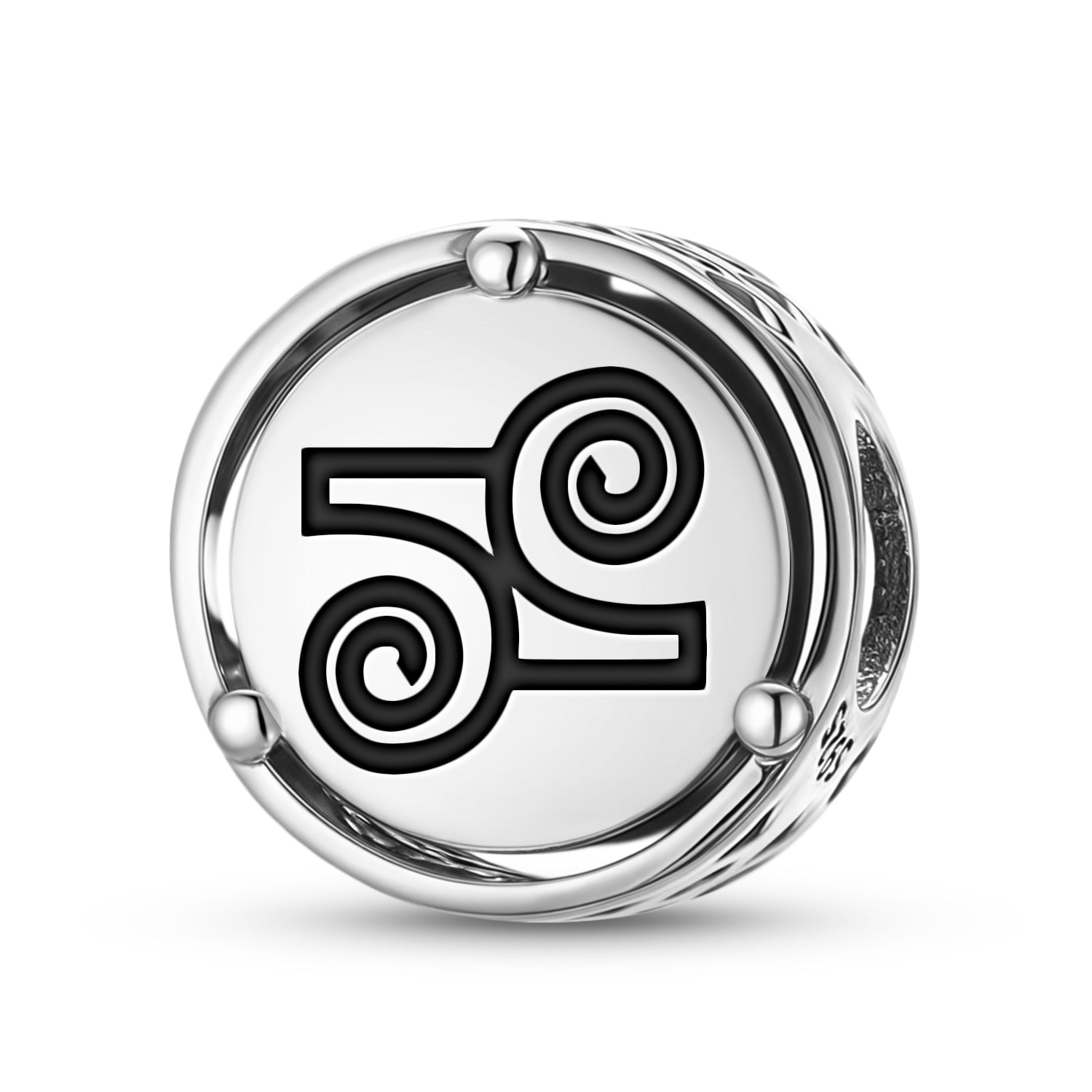 925 Argent Sterling Adinkra Gyawu Atiko Charms Pour Bracelets et Colliers Pendentifs Perles Je