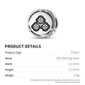 925 Argent Sterling Japonais Yoshikage Asakura Charms Pour Bracelets et Colliers Pendentifs B