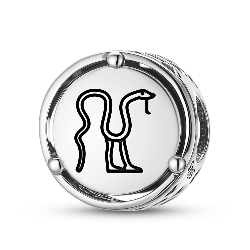 925 Argent Sterling Kneph égyptien Charms Pour Bracelets & Colliers Pendentifs Perles Bijoux