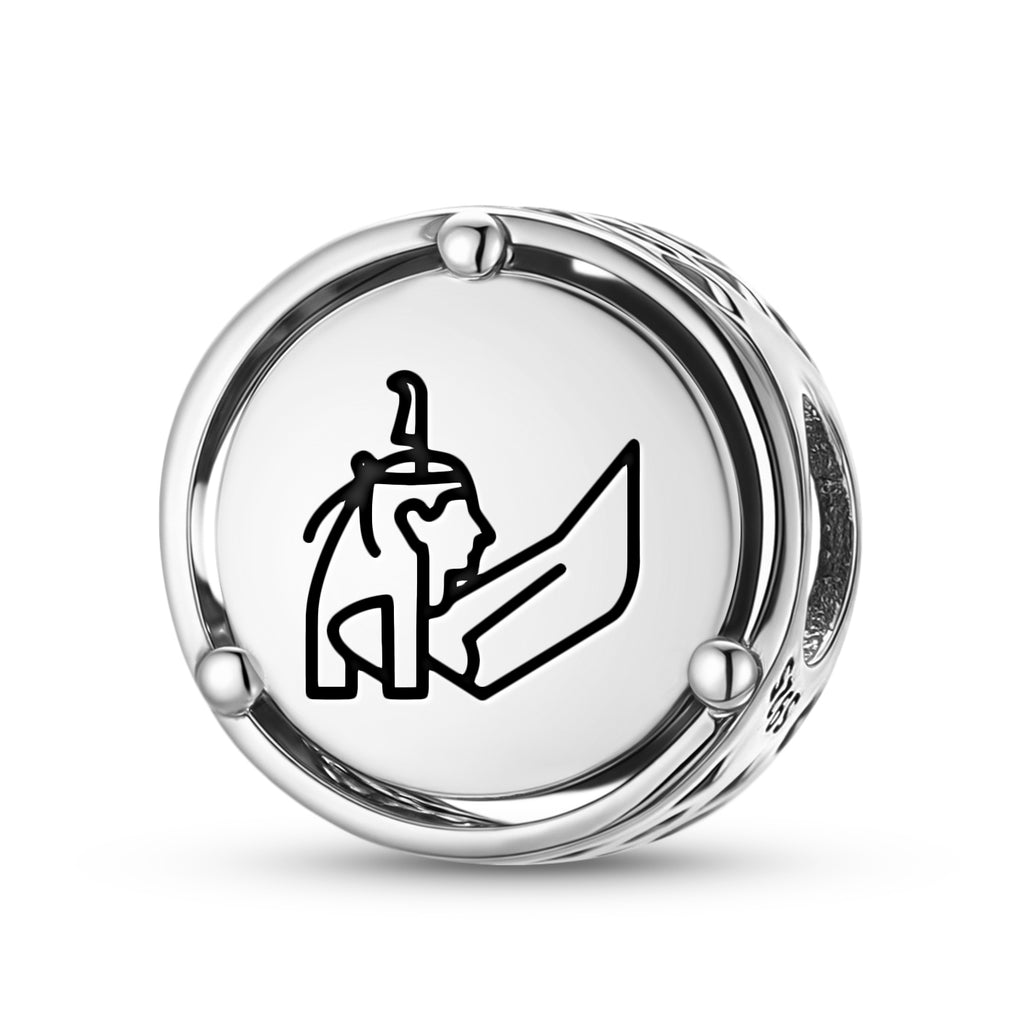 925 Argent Sterling Maat égyptien Charms pour bracelets et colliers Pendentifs perles bijoux