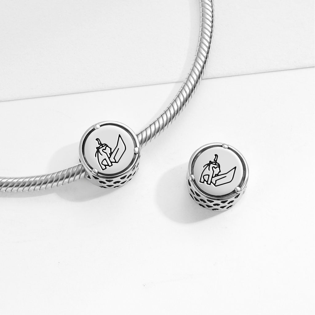 925 Argent Sterling Maat égyptien Charms pour bracelets et colliers Pendentifs perles bijoux