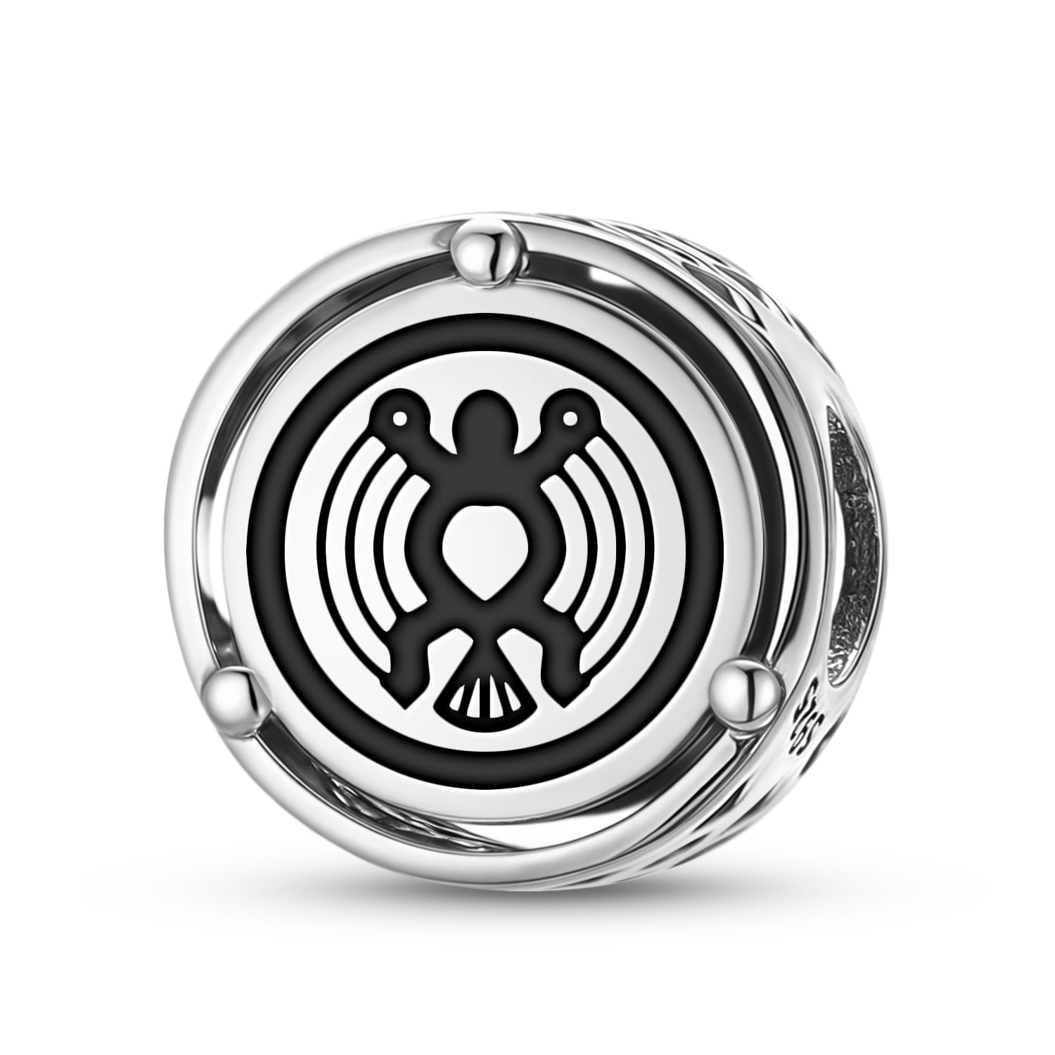 925 Argent Sterling Hopi Taknokwumu Charms Pour Bracelets et Colliers Pendentifs Perles Jewelr