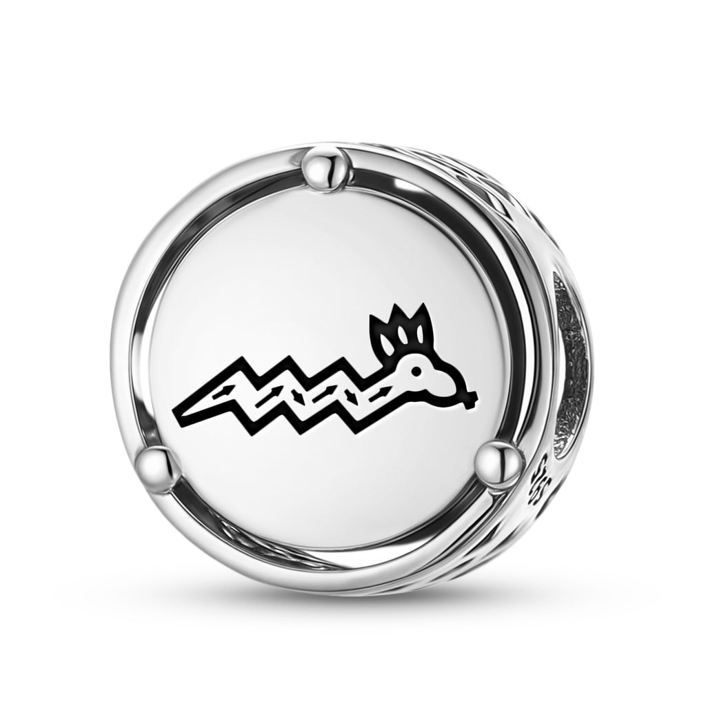 925 Argent Sterling Hopi Palulukang Charms Pour Bracelets et Colliers Pendentifs Perles Jewelr