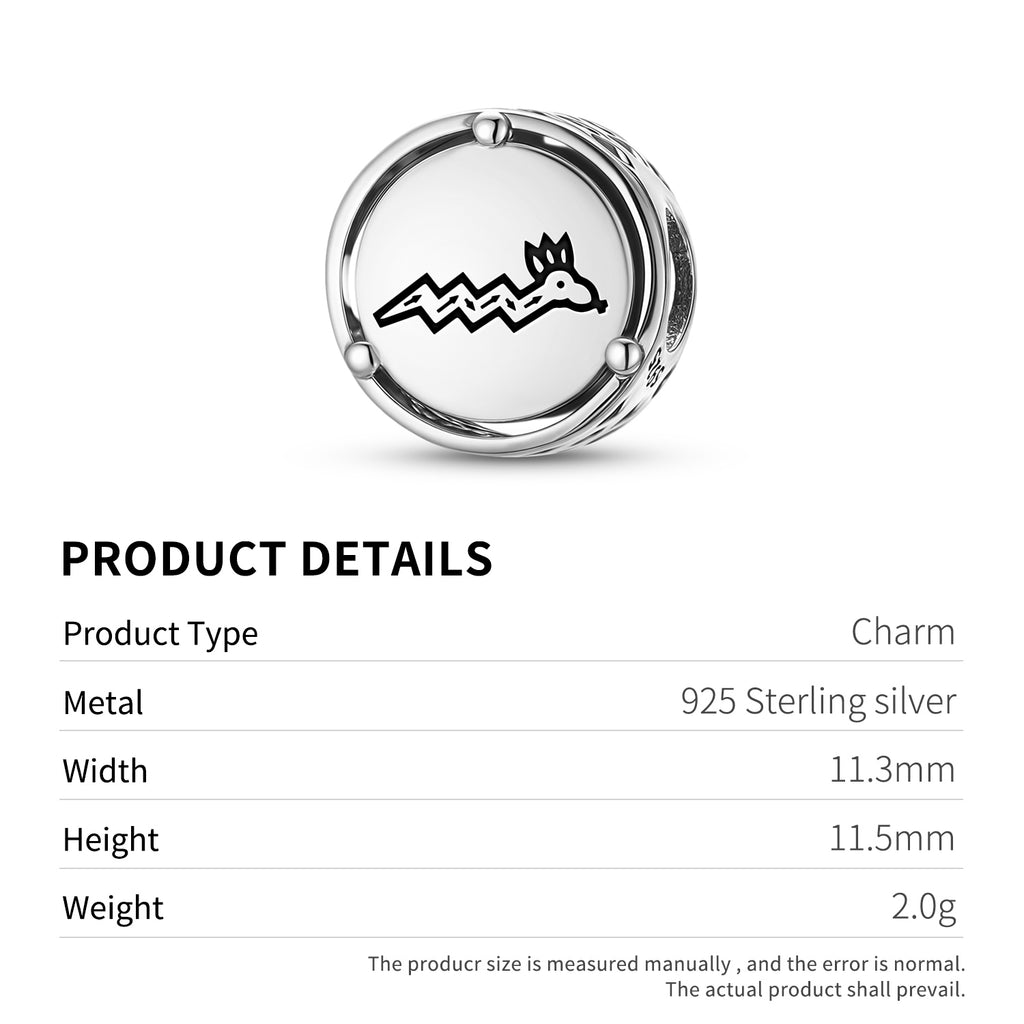 925 Argent Sterling Hopi Palulukang Charms Pour Bracelets et Colliers Pendentifs Perles Jewelr