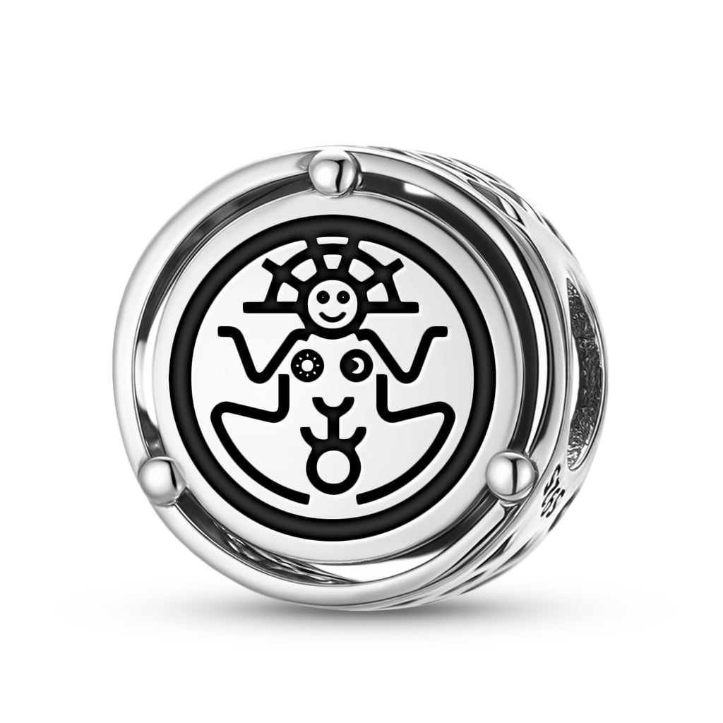 925 Argent Sterling Inca Pachamama Charms Pour Bracelets et Colliers Pendentifs Perles Bijoux