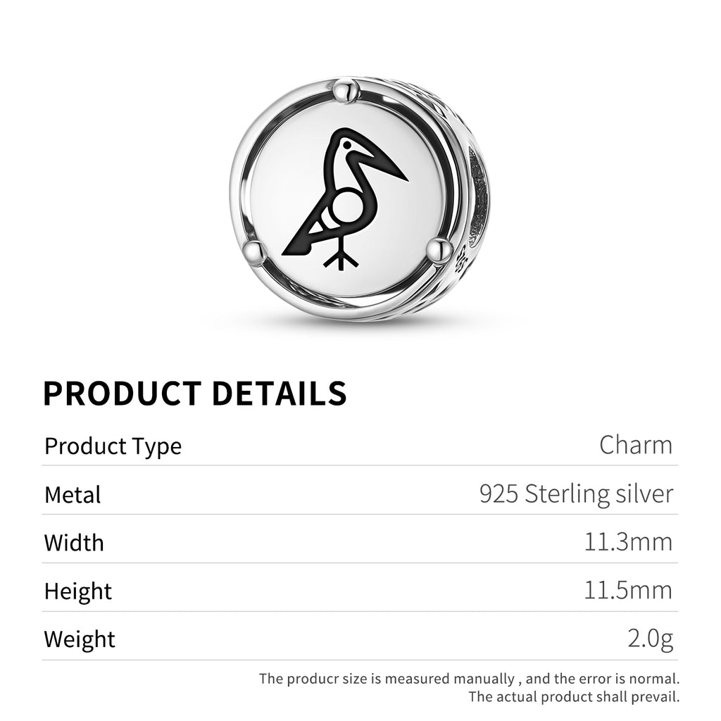 925 Argent Sterling Taino Bird Charms Pour Bracelets et Colliers Pendentifs Perles Bijoux Fit