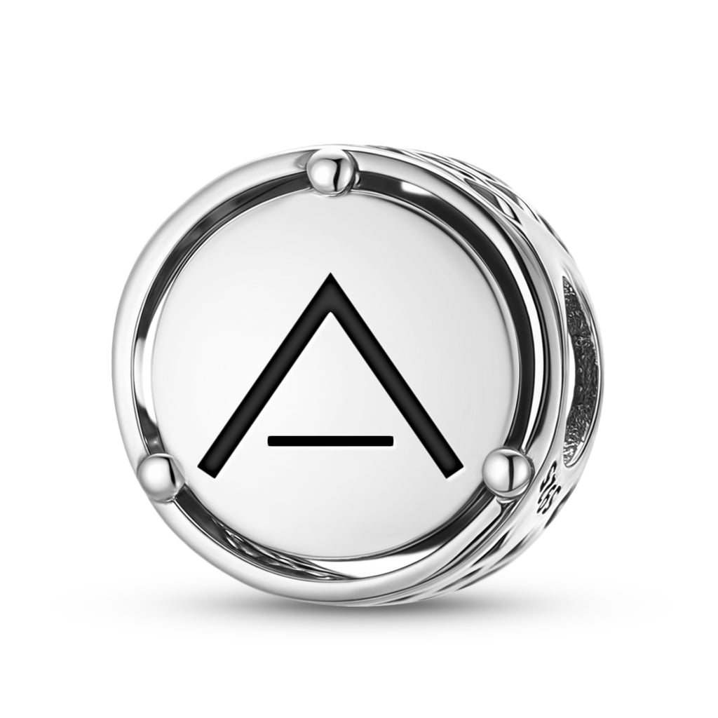925 Argent Sterling Native Rock Art Charmes Calmes Pour Bracelets et Colliers Pendentifs Perles J