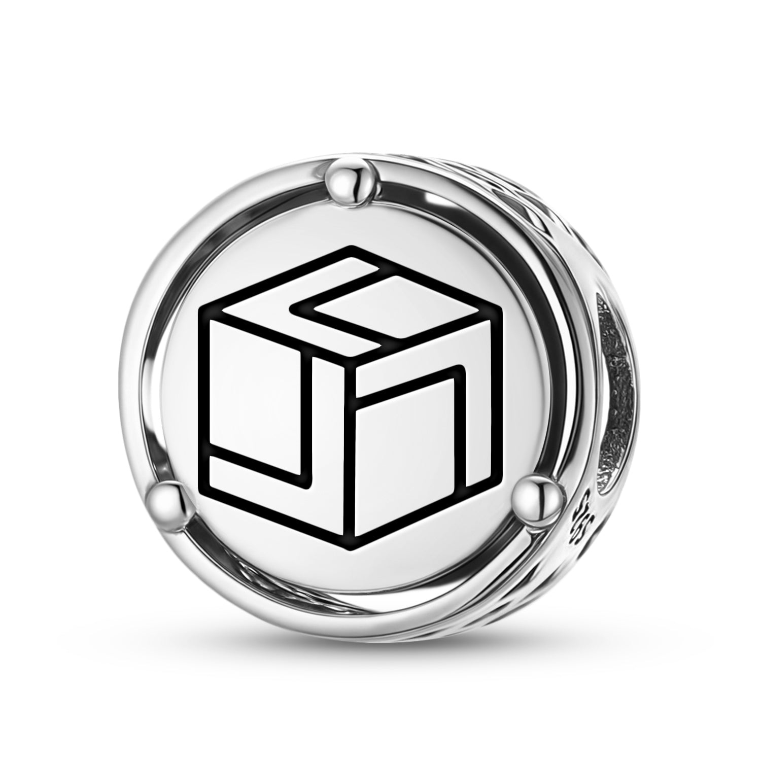 925 Argent Sterling Crop Circles Allington Down Charms Pour Bracelets et Colliers Pendentifs