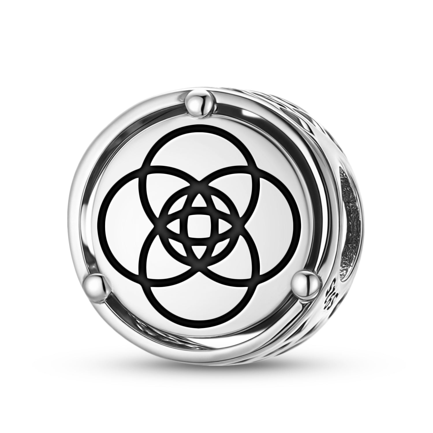 925 Argent Sterling Crop Circles Crooked Soley Charms Pour Bracelets et Colliers Pendentifs B