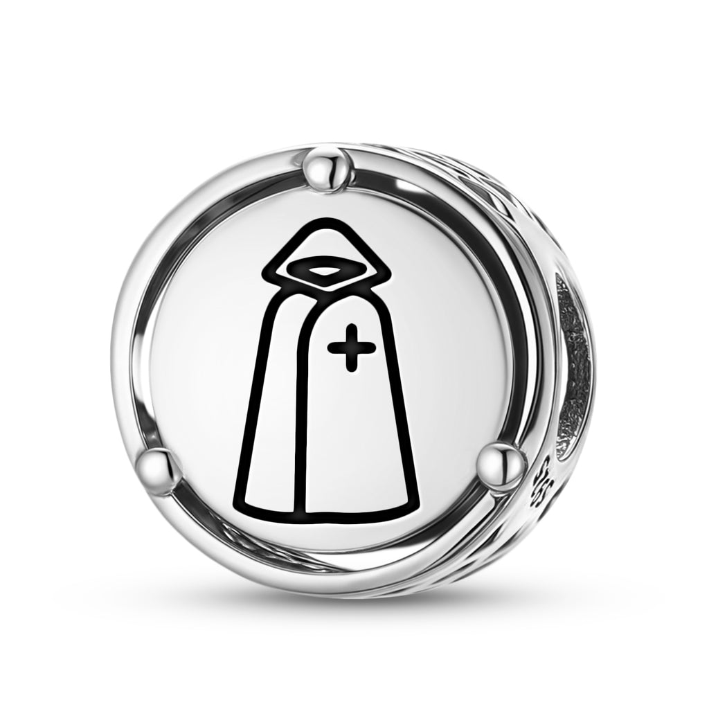 925 Sterling Silver Templar Templar Blanc Bracelets pour bracelets et colliers Pendentifs
