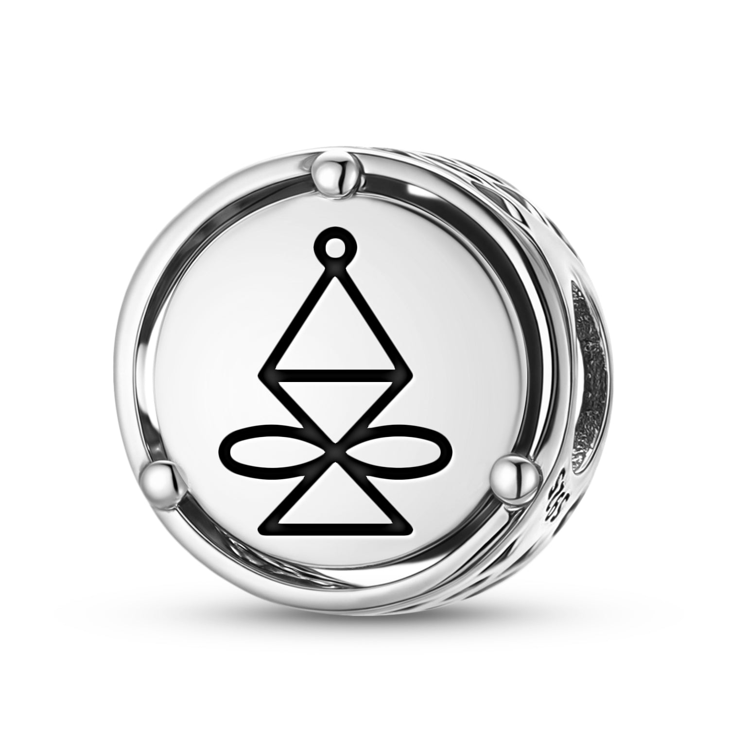 925 Argent Sterling Reiki HALU Charms Pour Bracelets et Colliers Pendentifs Perles Bijoux Fit
